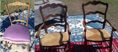 Fauteuils chêne 1 - 2, +