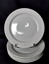 Thomas Germany 1970 5 assiettes à gâteau en porcelaine blanche à relief