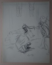 Dessin  SCENE DE SPECTACLE  de