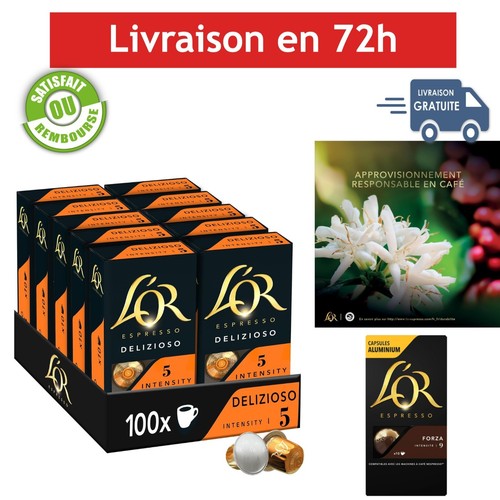 Espresso café 100 - l'or,