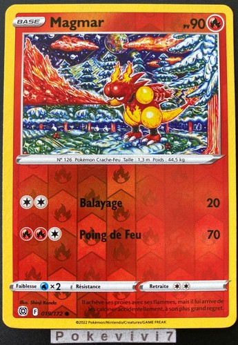 Carte pokemon magmar 019 - pokemon,