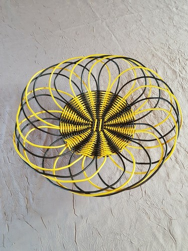 Corbeille vintage scoubidou - vintage,