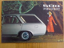 CATALOGUE PEUGEOT 504 BREAK SD   .
