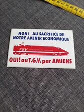 Autocollant vintage TGV Amiens 