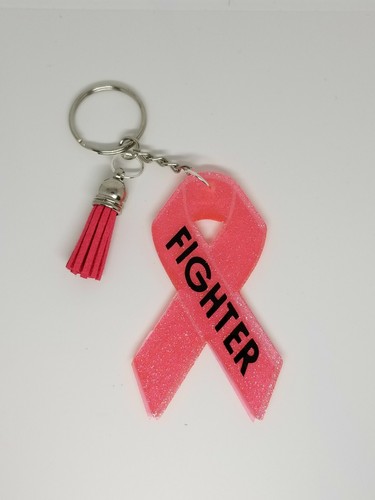 Breast cancer keychain