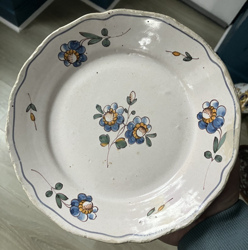 Belle assiette faïence - assiette,