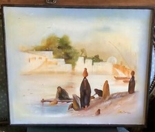 Huile sur toile orientaliste 