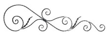 Ornement en fer forgé fer forgé 330x1270mm grille pour garde-corps 13.074