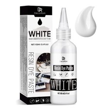 Pâte Colorant Résine époxy Blanc - 100ml Pâte Pigment Résine Epoxy UV pour la...