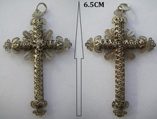 4gr XIXe ancienne croix régionale normande ciselée ARGENT ( sans chaine ) N°368