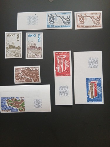 Timbres france variété non - variété,
