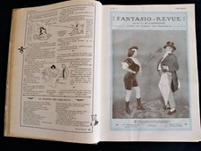 FANTASIO Revue Humoristique  Magazine Gai Reliure Editeur Année 1907 N°13 à 24 