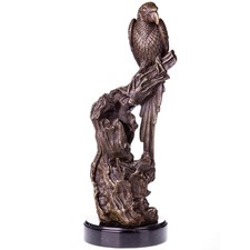 Sculpture perroquet en - de,