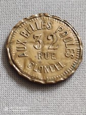 Maison close - Jeton publicitaire Aux belles poules