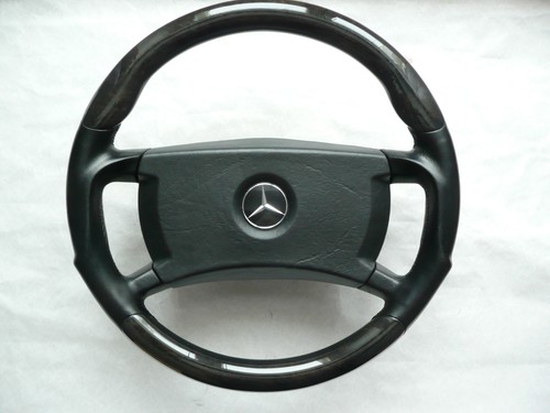 Volant bois mercedes w126 v126 - volant,