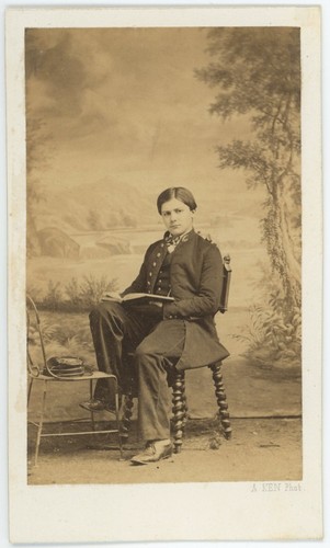 Cdv circa 1860 garçon dans - circa,