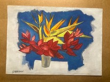 OSWALDO GUAYASAMIN Dessin sur papier (fait main) signé et estampillé techniqu...