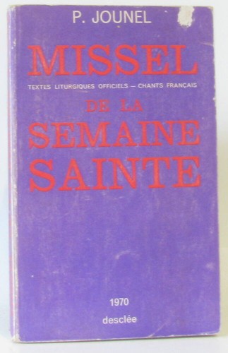 Missel sainte semaine - la,