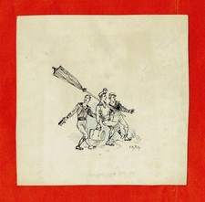 GX80-DESSIN ORIGINAL-PLUME ET