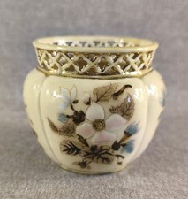 BEAU VASE AJOUREE EN CERAMIQUE FAIENCE AUTRICHE AUSTRIA STYLE ZSOLNAY