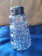  Saupoudreuse ancienne en cristal et argent