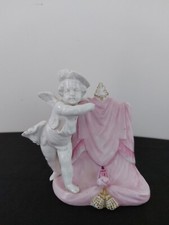 ANCIEN PORTE-MENU en PORCELAINE ANGE MARMITON FRANCE XIXème 1900