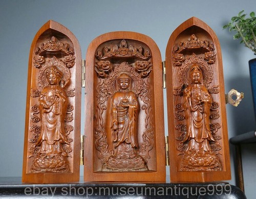 Chinese boxwood carved - 4'',