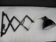 ancienne lampe accordéon waal ciseaux lumineux vintage machine BAUHAUS âge