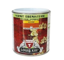 Vernis ébénisterie résine polyuréthane protection bois Chêne moyen satin 0.5L LO