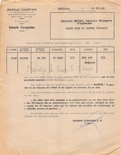 1953 BANQUE COURTOIS A TOULOUSE - M. REMOND LAITERIE FROMAGERIE D AGRAMONT A