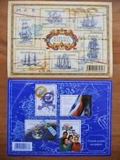Lot de 2 feuillets Bateaux