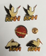 LOT 5 PIN'S MNH MUTUELLE NATIONALE HOSPITALIERE CIGOGNE STORK CIGUENA STORCH