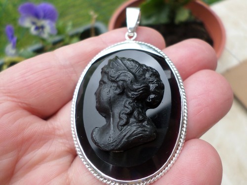 Pendentif camée antique - pendentif-camée, à