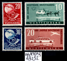 WURTEMBERG : Timbres n°49 à