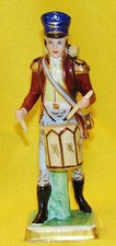 CAPODIMONTE : SOLDAT DE COLLECTION  STATUETTE FIGURINE PORCELAINE POLYCHROME