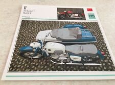 Carte moto IJ 350 Jupiter modèle K 1973 collection Atlas Motorcycle Russie