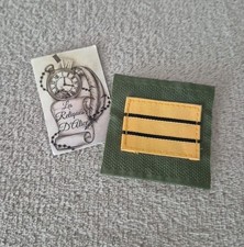 Galon / grade de poitrine velcro officiers capitaine (a)