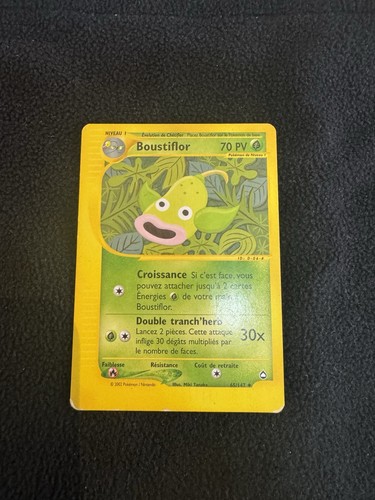 Carte pokémon boustiflor - pokémon,