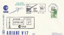 ESA Enveloppe 1986 Fusée
