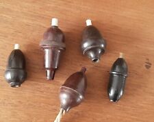 ART DÉCO LOT DE  5 ANCIENS INTERRUPTEURS BAKÉLITE POIRE OLIVE  FONCTIONNENT 