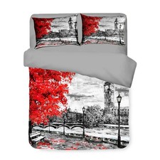 Housse de couette Sateen HD Photographique Londres Double cm. 250x200