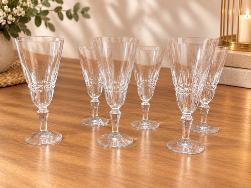 Lot verres champagne - de, à