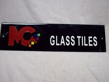 MC Glass Tile Display Sign
