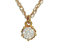 Collier solitaire diamant - solitaire, en