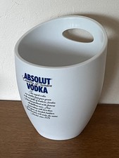 RARE /  Joli seau à glace publicitaire de bar bistrot ABSOLUT VODKA / No verre