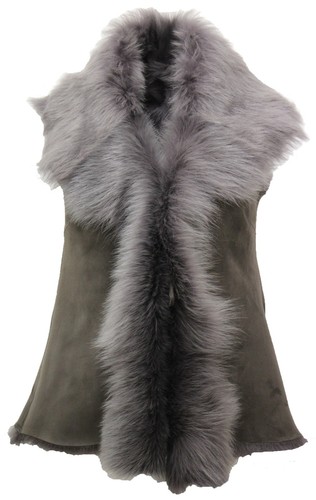 Gilet shearling peaux de - gilet,