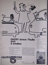 PUBLICITÉ CALTEX 5 STAR HUILE