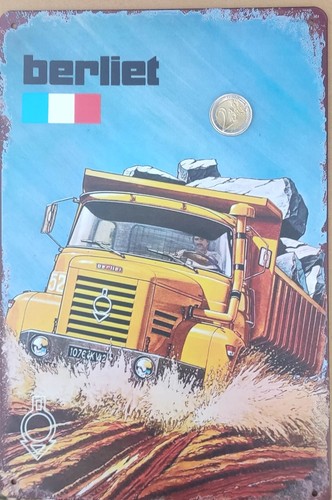 Berliet plaque métallique - ,