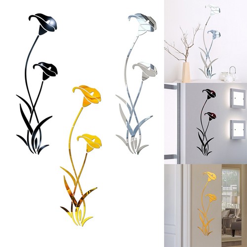 Miroir mural autocollant art - mural,