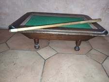 Billard francais de table objet de maitrise miniature jouet ancien vers 1900 XIX